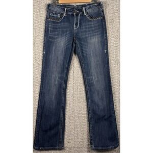 Cowgirl Tuff Cooper Becky Bootcut Jeans W29 L33 Studded Western Stretch Denim